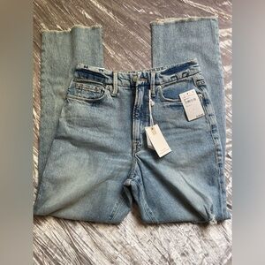 Good American Light Blue Boyfriend Jeans